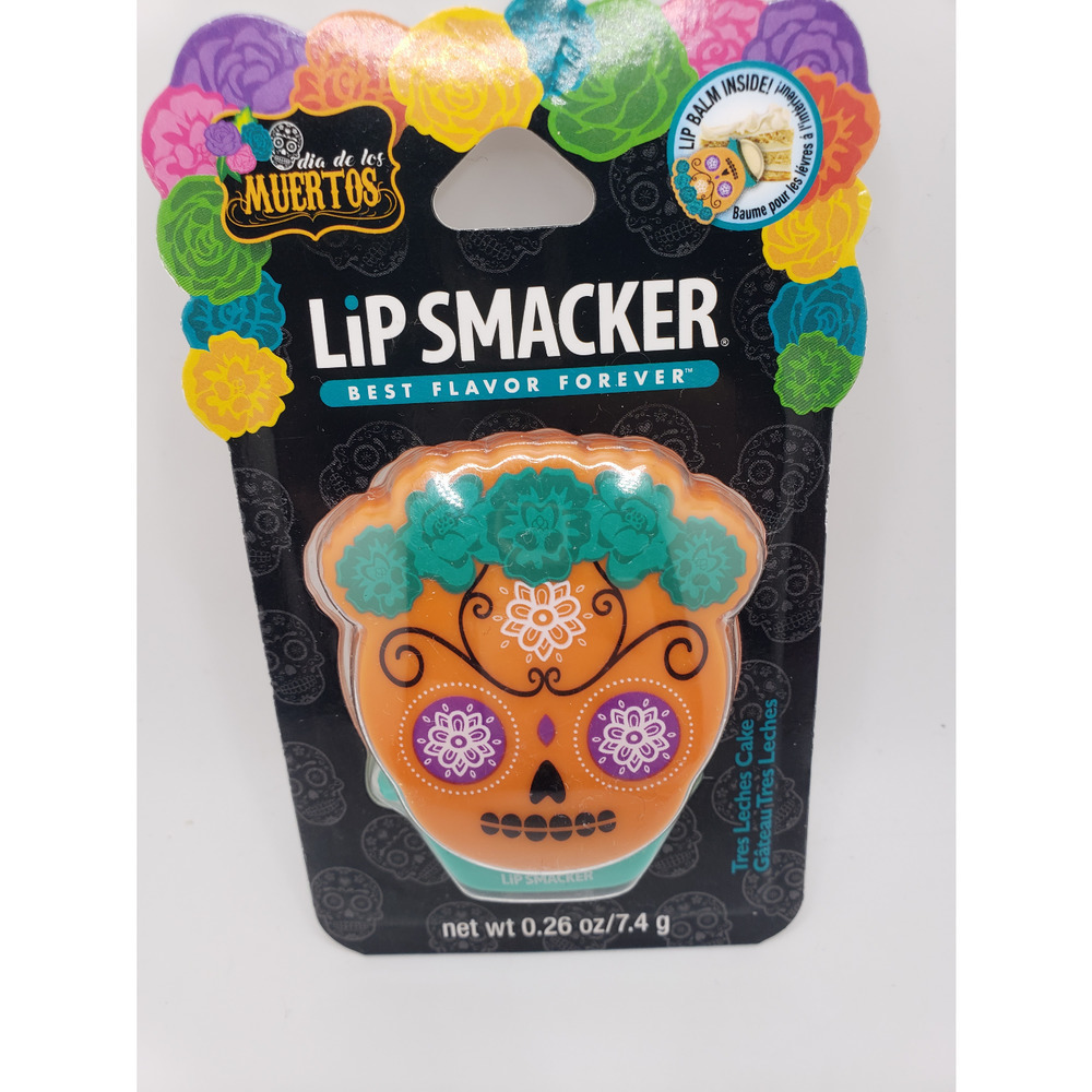 Dia de los Muertos lip smackers tres leches cake sugar skull lip balm